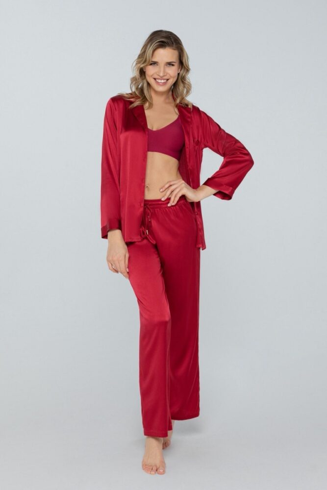 sku: W23-00SS310 | Brand: Marc Andre  | Size: 36 38 40 42 44  | Colors: Красный  | Бренды Marc&Andre | Домашняя одежда Брюки | Title: Брюки PETAL BEAUTY