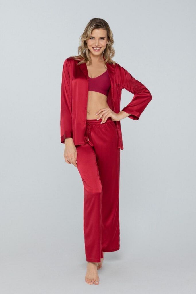 sku: W23-00SS310 | Brand: Marc Andre  | Size: 36 38 40 42 44  | Colors: Красный  | Бренды Marc&Andre | Домашняя одежда Брюки | Title: Брюки PETAL BEAUTY