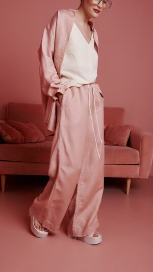 sku: BR2-PION-L1-LC | Brand: SHAMANI  | Size: Small Medium Large  | Colors: Бледно-Розовый  | Бренды SHAMANI | Пляжная одежда | Title: Брюки ПИОН