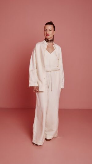 sku: BR2-ZKT-L1-LC | Brand: SHAMANI  | Size: Small Medium Large  | Colors: Молочный  | Бренды SHAMANI | Пляжная одежда | Title: Брюки ЗАКАТ