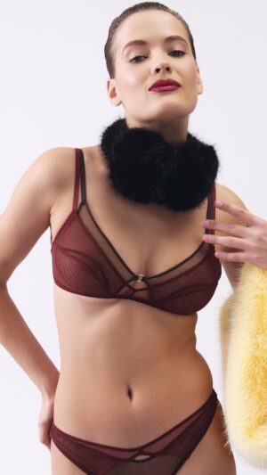 sku: ETTORE | Brand: Icone  | Size: XSmall Small Medium Large  | Colors: Шоколадный/Винный  | Бренды Icone | Бюстгальтер Нижнее белье Бескаркасный | Title: Бюстгальтер ETTORE