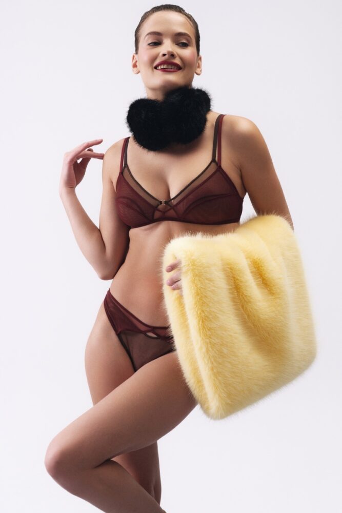 sku: ETTORE | Brand: Icone  | Size: XSmall Small Medium Large  | Colors: Шоколадный/Винный  | Бренды Icone | Бюстгальтер Нижнее белье Бескаркасный | Title: Бюстгальтер ETTORE