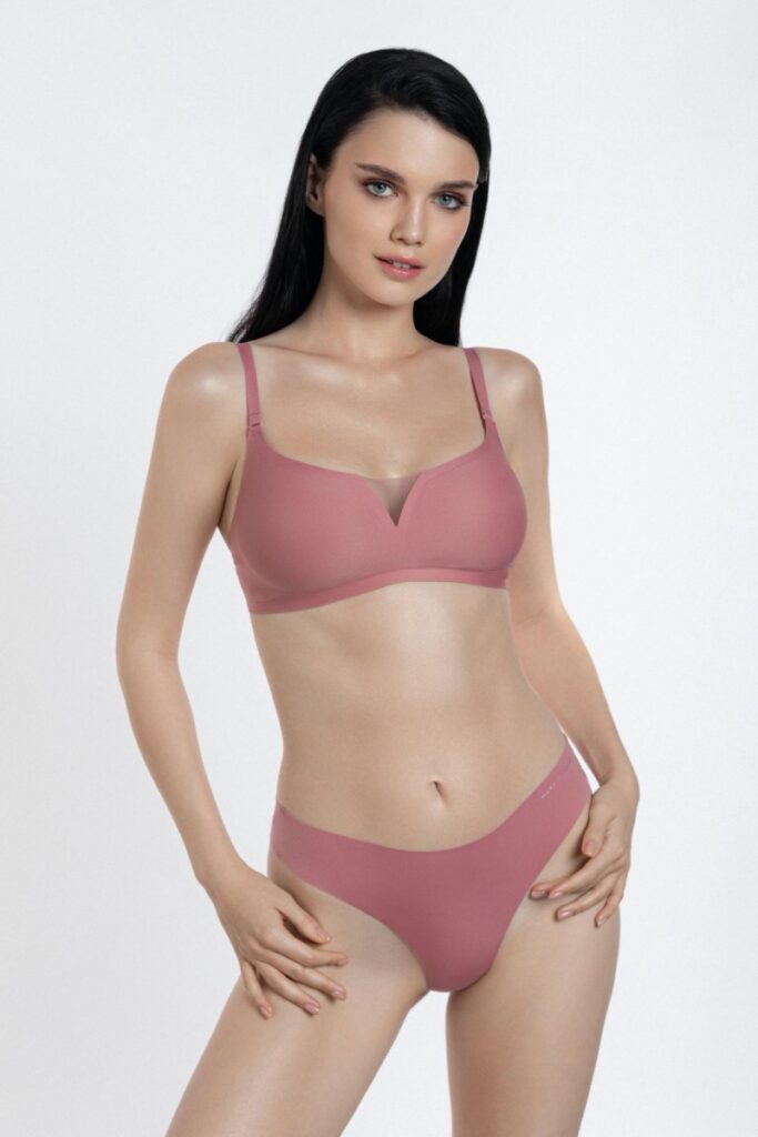 sku: S24-0964-01-TRS-SY | Brand: Marc Andre  | Size: 36 38 40 42 44  | Colors: Розовый  | Бренды Marc&Andre | Бюстгальтер Нижнее белье Бескаркасный | Title: Бюстгальтер TENDER SKIN