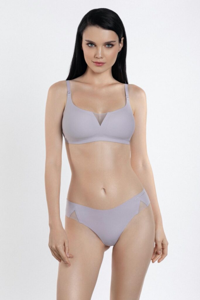 sku: S24-1064-01-TRS-SY | Brand: Marc Andre  | Size: 36 38 40 42 44  | Colors: Лиловый  | Бренды Marc&Andre | Бюстгальтер Нижнее белье Бескаркасный | Title: Бюстгальтер TENDER SKIN