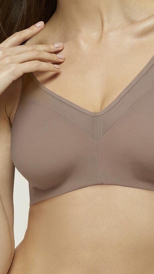 sku: W21-1357-FCS-SY | Brand: Marc Andre  | Size: 75 D 75 E 75 F 80 C 80 D 80 E 80 F 85 C 85 D 85 E 85 F 90 C 90 D 90 E 90 F 95 C 95 D 95 E  | Colors: Коричневый  | Бренды Marc&Andre | Бюстгальтер Нижнее белье Бескаркасный | Title: Бюстгальтер SECOND SKIN