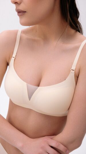 sku: W22-1264-TRS-SY | Brand: Marc Andre  | Size: 36 38 40 42 44  | Colors: Ваниль  | Бренды Marc&Andre | Бюстгальтер Нижнее белье Бескаркасный | Title: Бюстгальтер SECOND SKIN