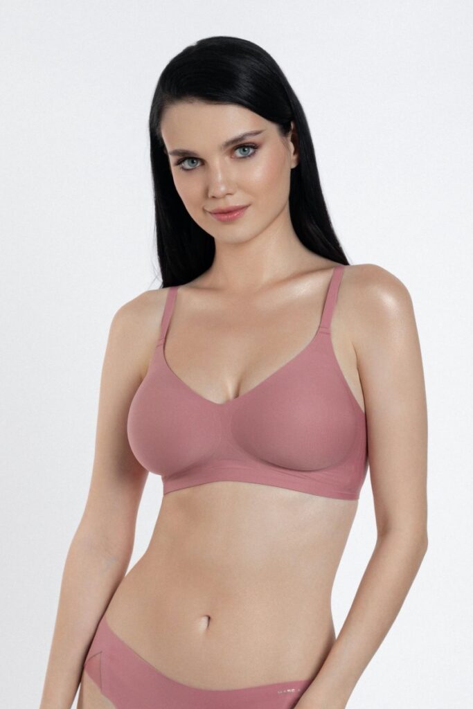 sku: S24-0954-01-TRS-SY | Brand: Marc Andre  | Size: 36 38 40 42 44  | Colors: Розовый  | Бренды Marc&Andre | Бюстгальтер Нижнее белье Бескаркасный | Title: Бюстгальтер TENDER SKIN
