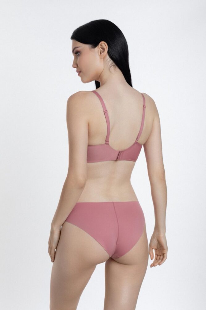 sku: S24-0993-O2-BZO-SZ | Brand: Marc Andre  | Size: 36 38 40 42 44 46  | Colors: Розовый  | Бренды Marc&Andre | Трусы Нижнее белье Бразильяна | Title: Бразильяна SECOND SKIN