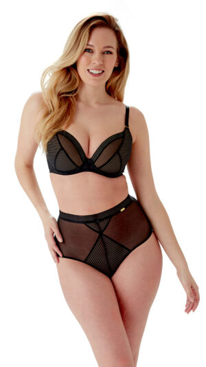 sku: 18801 | Brand: Gossard  | Size: 70 B 70 C 70 D 70 E 75 B 75 C 75 D 75 E 80 B 80 C 80 D 80 E  | Colors: Черный  | Бренды Gossard | Бюстгальтер Нижнее белье Формованная чашка | Title: Бюстгальтер SHEER STRIPE