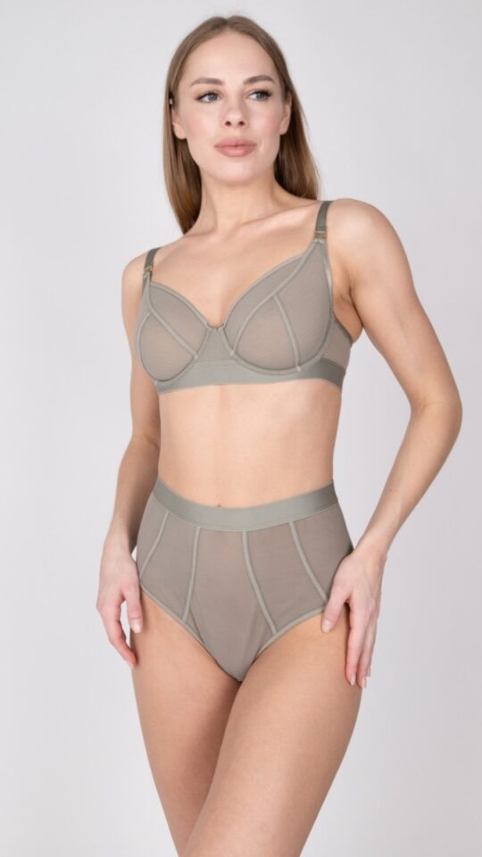 sku: 172075 | Brand: Rose&Petal  | Size: XSmall Small Medium Large XLarge  | Colors: Золотистый Загар Серо-зеленый Серо-коричневый Черный  | Бренды Rose&Petal | Трусы Нижнее белье Слипы | Title: Cлипы TULLE GRAPHIQUE