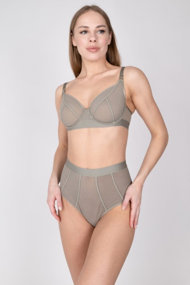 sku: 172075 | Brand: Rose&Petal  | Size: XSmall Small Medium Large XLarge  | Colors: Золотистый Загар Серо-зеленый Серо-коричневый Черный  | Бренды Rose&Petal | Трусы Нижнее белье Слипы | Title: Cлипы TULLE GRAPHIQUE