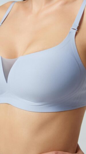 sku: S23-1164-TRS-SY | Brand: Marc Andre  | Size: 36 38 40 42 44  | Colors: Голубой  | Бренды Marc&Andre | Бюстгальтер Нижнее белье Бескаркасный | Title: Бюстгальтер SECOND SKIN