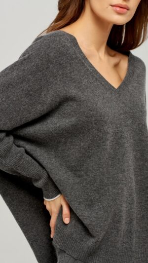 sku: W21-00CH416 | Brand: Marc Andre  | Size: 36 38 40 42 44  | Colors: Серый  | Бренды Marc&Andre | Кашемир Джемперы | Title: Джемпер CASHMERE BLEND