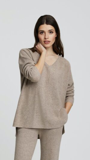 sku: W23-00CH0616 | Brand: Marc Andre  | Size: 36 38 40 42 44 46  | Colors: Коричневый  | Бренды Marc&Andre | Кашемир Джемперы | Title: Джемпер ELEGANT CONTUR