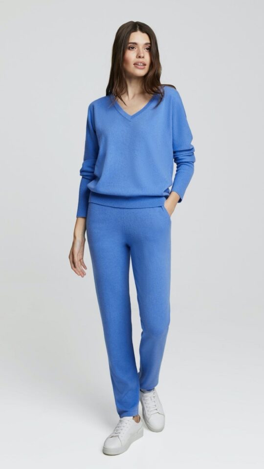 sku: W23-00CH1210 | Brand: Marc Andre  | Size: 36 38 40 42 44 46  | Colors: Синий  | Бренды Marc&Andre | Кашемир Брюки | Title: Брюки ENTWINED