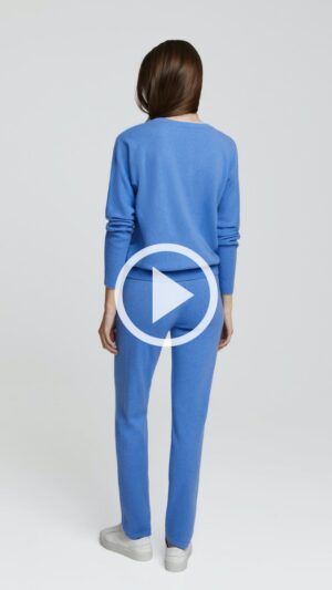 sku: W23-00CH1210 | Brand: Marc Andre  | Size: 36 38 40 42 44 46  | Colors: Синий  | Бренды Marc&Andre | Кашемир Брюки | Title: Брюки ENTWINED