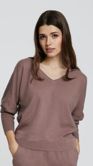 sku: W22-00CH0416 | Brand: Marc Andre | Size: 36 38 40 42 44 46 | Colors: Коричневый | Бренды Marc&Andre | Кашемир Джемперы | Title: Джемпер ENTWINED