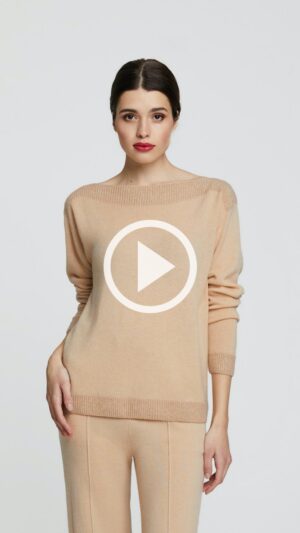 sku: W23-00CH1807 | Brand: Marc Andre  | Size: 36 38 40 42 44 46  | Colors: Бежевый  | Бренды Marc&Andre | Кашемир Джемперы | Title: Джемпер HIDDEN DIAMOND