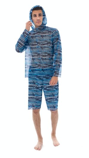 sku: 24003230 | Brand: RoDaSoleil  | Size: XSmall Small Medium Large XLarge XXLarge  | Colors: Цветной  | Бренды RoDaSoleil | Пляжная одежда | Мужская коллекция Пляжная одежда | Title: Футболка АТЛАНТИКА с капюшоном