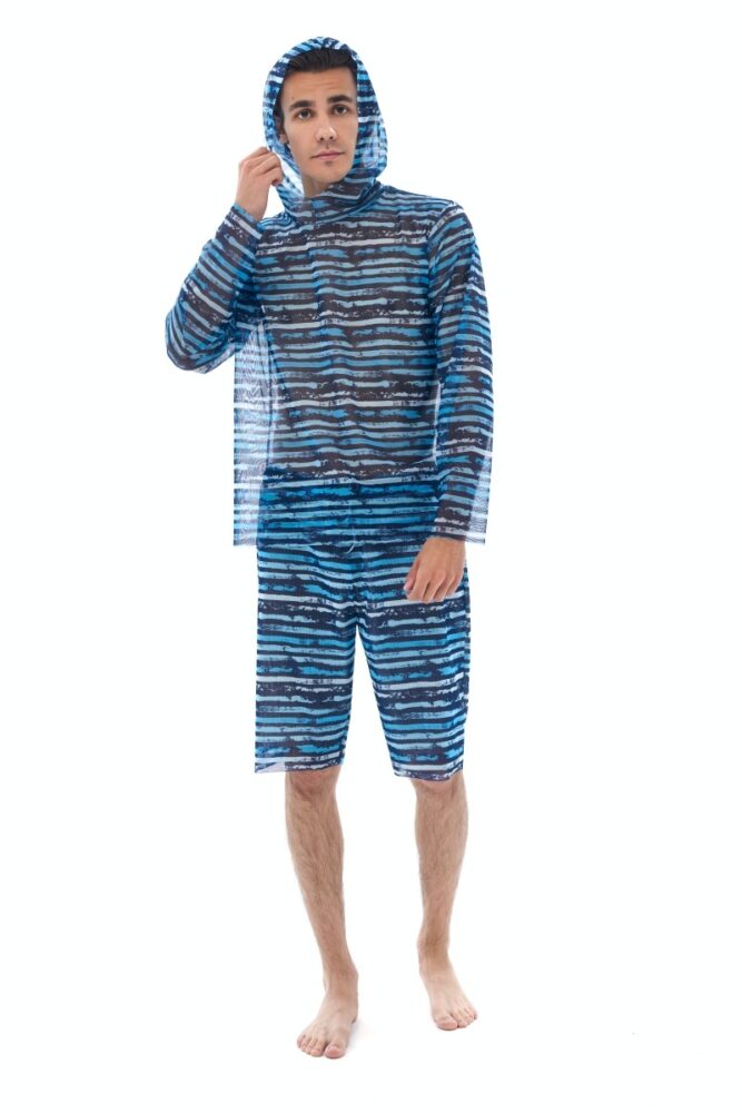 sku: 24003230 | Brand: RoDaSoleil  | Size: XSmall Small Medium Large XLarge XXLarge  | Colors: Цветной  | Бренды RoDaSoleil | Пляжная одежда | Мужская коллекция Пляжная одежда | Title: Футболка АТЛАНТИКА с капюшоном