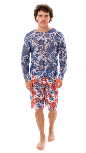 sku: 23003340 | Brand: Roda Soleil  | Size: XSmall Small Medium Large XLarge XXLarge  | Colors: Синий  | Бренды RoDa Soleil | Пляжная одежда | Title: Футболка ГРАНАТЫ СИНИЕ