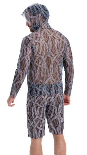 sku: 24003214 | Brand: RoDaSoleil  | Size: XSmall Small Medium Large XLarge XXLarge  | Colors: Цветной  | Бренды RoDaSoleil | Пляжная одежда | Мужская коллекция Пляжная одежда | Title: Футболка КАНАТЫ с капюшоном