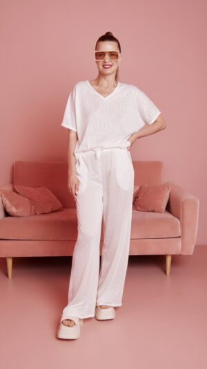 sku: BR3-MILK-VJE-WH | Brand: SHAMANI  | Size: Small Medium Large  | Colors: Белый  | Бренды SHAMANI | Пляжная одежда | Title: Брюки МОЛОКО