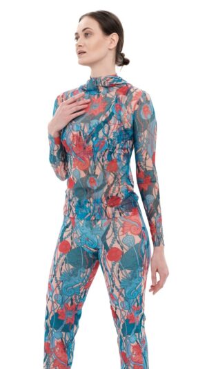 sku: 24000710 | Brand: RoDaSoleil  | Size: XSmall Small Medium Large XLarge  | Colors: Цветной  | Бренды RoDaSoleil | Пляжная одежда | Title: Футболка МОРСКИЕ ЕДИНОРОГИ с капюшоном