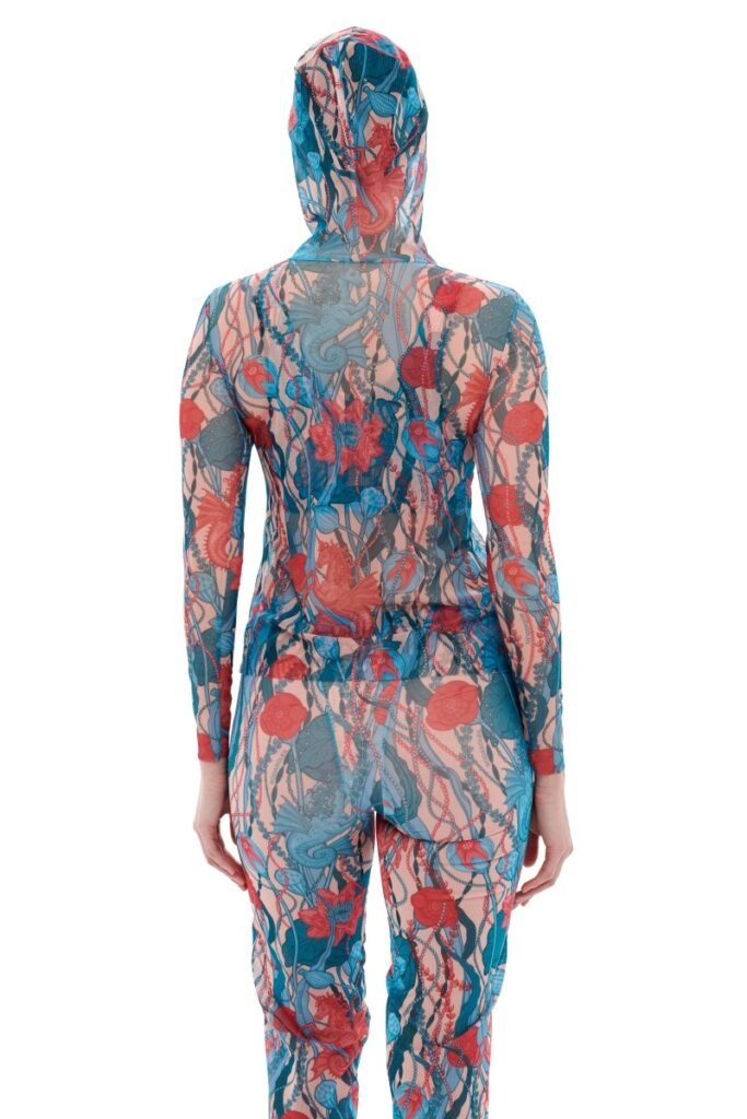 sku: 24000710 | Brand: RoDaSoleil  | Size: XSmall Small Medium Large XLarge  | Colors: Цветной  | Бренды RoDaSoleil | Пляжная одежда | Title: Футболка МОРСКИЕ ЕДИНОРОГИ с капюшоном
