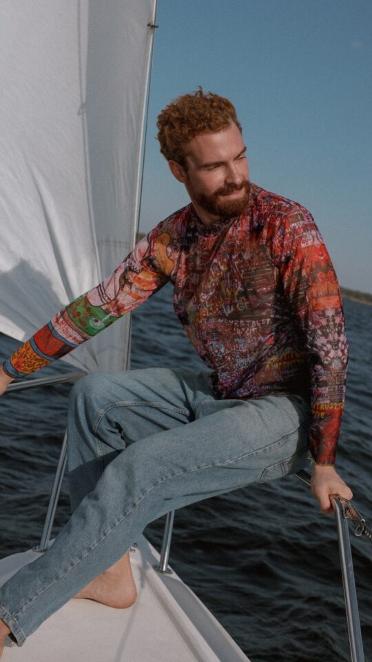 sku: 24003359 | Brand: RoDaSoleil  | Size: XSmall Small Medium Large XLarge XXLarge  | Colors: Цветной  | Бренды RoDaSoleil | Пляжная одежда | Мужская коллекция Пляжная одежда | Title: Футболка СКЕЛЕТ