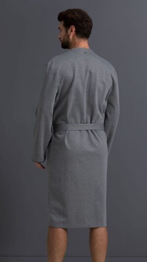 sku: 30471 | Brand: Laete  | Size: Small Medium Large XLarge XXLarge 3XL 4XL  | Colors: Серо-зеленый Серый меланж  | Бренды Laete | Мужская домашняя одежда Халаты | Title: Халат