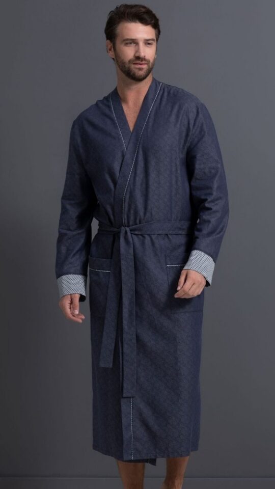 sku: 55370 | Brand: Laete  | Size: Small Medium Large XLarge XXLarge 3XL 4XL  | Colors: Темно-синий  | Бренды Laete | Домашняя одежда Халаты | Title: Халат