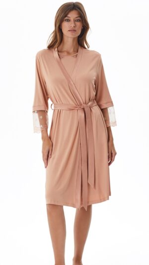 sku: 52014 | Brand: Laete  | Size: Small Medium Large XLarge XXLarge 3XL  | Colors: Античная роза  | Бренды Laete | Домашняя одежда Халаты | Title: Халат
