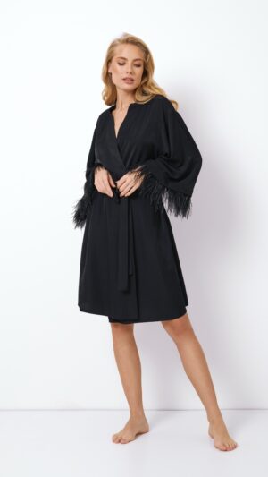 sku: BRIGITTE | Brand: Aruelle  | Size: XSmall Small Medium Large XLarge  | Colors: Черный  | Бренды Aruelle | Домашняя одежда Халаты | Title: Халат BRIGITTE