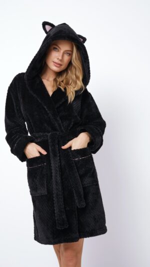 sku: DIONELLA | Brand: Aruelle  | Size: XSmall Small Medium Large XLarge XXLarge  | Colors: Черный  | Бренды Aruelle | Домашняя одежда Халаты | Title: Халат DIONELLA