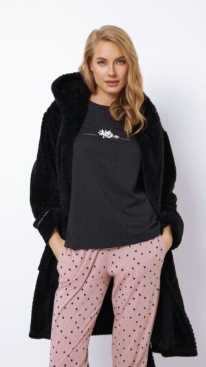 sku: DIONELLA | Brand: Aruelle  | Size: XSmall Small Medium Large XLarge XXLarge  | Colors: Черный  | Бренды Aruelle | Домашняя одежда Халаты | Title: Халат DIONELLA