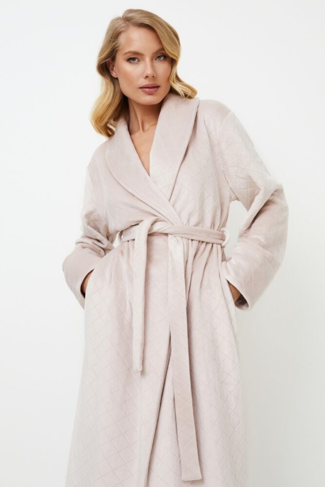 sku: ELLA | Brand: Aruelle | Size: XSmall Small Medium Large XLarge | Colors: Светло-бежевый | Бренды Aruelle | Домашняя одежда Халаты | Title: Халат ELLA