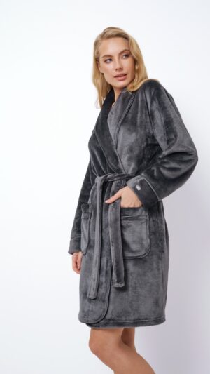 sku: EVA | Brand: Aruelle  | Size: XSmall Small Medium Large XLarge XXLarge  | Colors: Темно-Серый  | Бренды Aruelle | Домашняя одежда Халаты | Title: Халат EVA