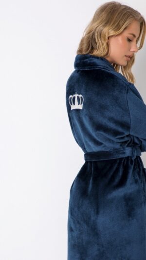 sku: EVE BLUE | Brand: Aruelle  | Size: Small Medium Large XLarge  | Colors: Темно-синий  | Бренды Aruelle | Домашняя одежда Халаты | Title: Халат EVE