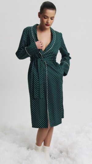 sku: GRISELLE | Brand: Aruelle  | Size: XSmall Small Medium Large XLarge XXLarge  | Colors: Зеленый  | Бренды Aruelle | Домашняя одежда Халаты | Title: Халат GRISELLE