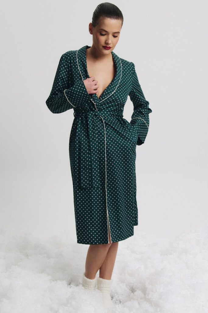 sku: GRISELLE | Brand: Aruelle  | Size: XSmall Small Medium Large XLarge XXLarge  | Colors: Зеленый  | Бренды Aruelle | Домашняя одежда Халаты | Title: Халат GRISELLE