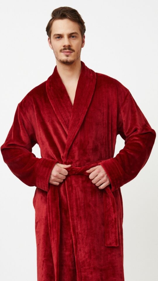 sku: HENDRIX | Brand: Aruelle  | Size: Small Medium Large XLarge XXLarge  | Colors: Бургундское вино  | Бренды Aruelle | Мужская коллекция Халаты | Title: Халат HENDRIX