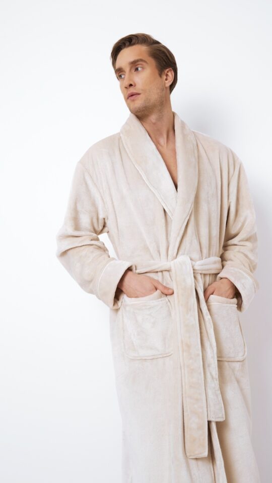 sku: HENRY | Brand: Aruelle  | Size: Small Medium Large XLarge XXLarge  | Colors: Кремовый  | Бренды Aruelle | Мужская коллекция Халаты | Title: Халат HENRY