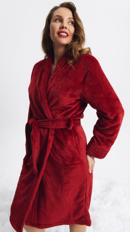 sku: HOLLY | Brand: Aruelle  | Size: XSmall Small Medium Large XLarge XXLarge  | Colors: Бургундское вино  | Бренды Aruelle | Домашняя одежда Халаты | Title: Халат HOLLY