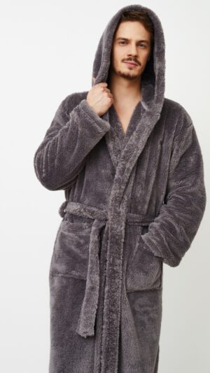 sku: JASON | Brand: Aruelle  | Size: Small Medium Large XLarge XXLarge  | Colors: Темно-Серый  | Бренды Aruelle | Мужская коллекция Халаты | Title: Халат JASON