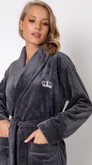 sku: KEIRA DARK GREY | Brand: Aruelle  | Size: Small Medium Large XLarge XXLarge  | Colors: Графит  | Бренды Aruelle | Домашняя одежда Халаты | Title: Халат KEIRA