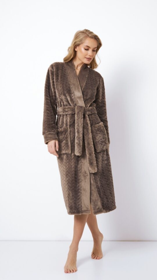 sku: MABLE | Brand: Aruelle  | Size: XSmall Small Medium Large XLarge XXLarge  | Colors: Коричневый  | Бренды Aruelle | Домашняя одежда Халаты | Title: Халат MABLE