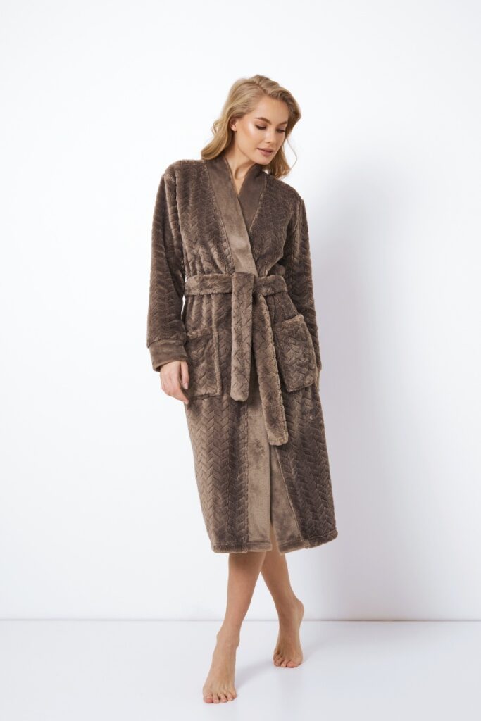 sku: MABLE | Brand: Aruelle  | Size: XSmall Small Medium Large XLarge XXLarge  | Colors: Коричневый  | Бренды Aruelle | Домашняя одежда Халаты | Title: Халат MABLE