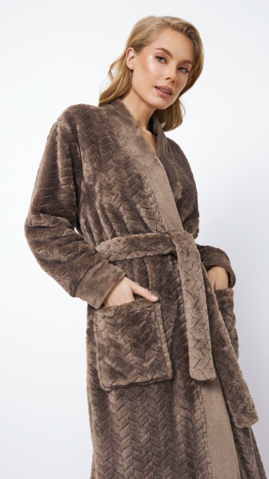 sku: MABLE | Brand: Aruelle  | Size: XSmall Small Medium Large XLarge XXLarge  | Colors: Коричневый  | Бренды Aruelle | Домашняя одежда Халаты | Title: Халат MABLE
