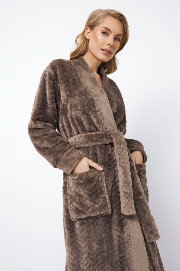 sku: MABLE | Brand: Aruelle  | Size: XSmall Small Medium Large XLarge XXLarge  | Colors: Коричневый  | Бренды Aruelle | Домашняя одежда Халаты | Title: Халат MABLE